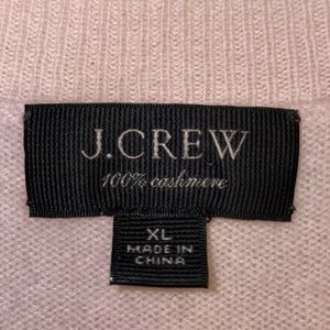 J. Crew cashmere crew neck 3/4 sleeve sweater XL
